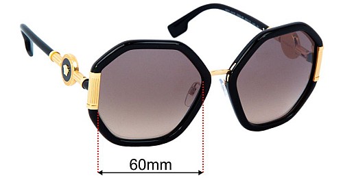 Versace MOD 4413 60mm Replacement Lenses